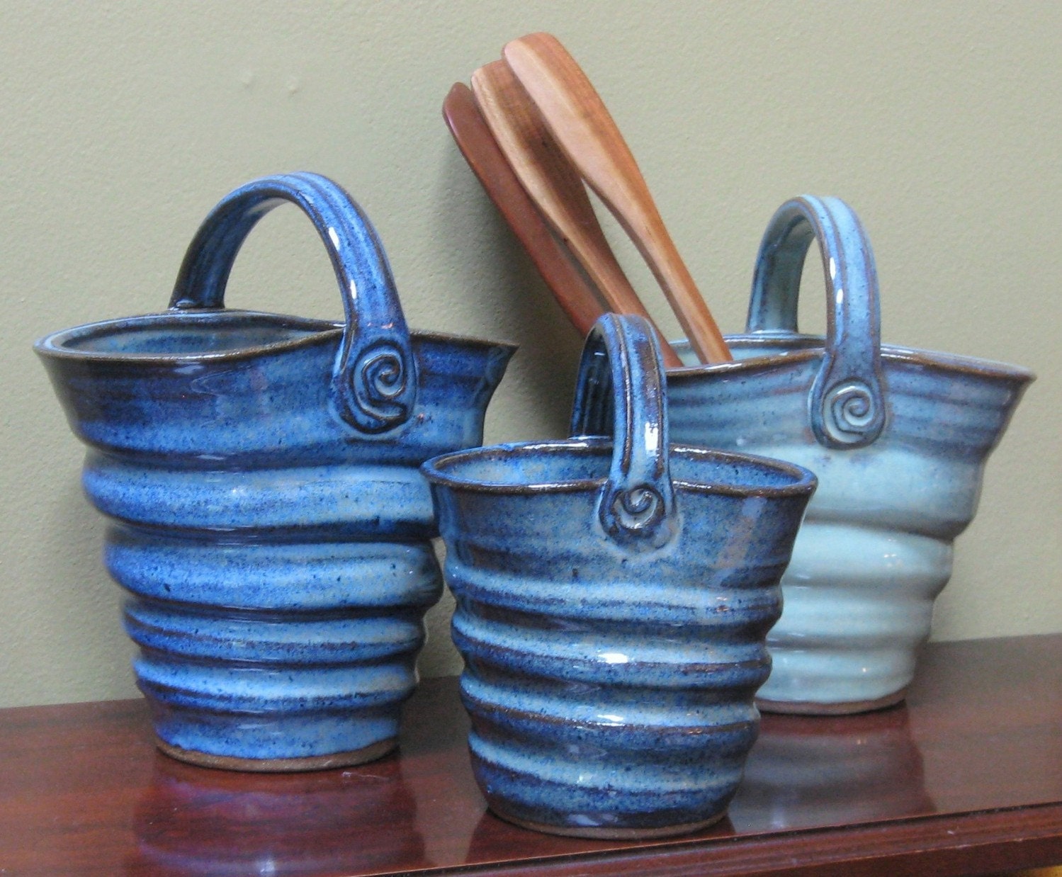 Basket for Spoons and Kitchen Utensils EACH ONE UNIQUE