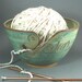 Yarn Bowl in Green (As Featured in Vogue Knitting) MADE TO ORDER