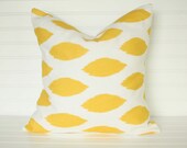 1 18x18 Yellow Eye Pillow Cover