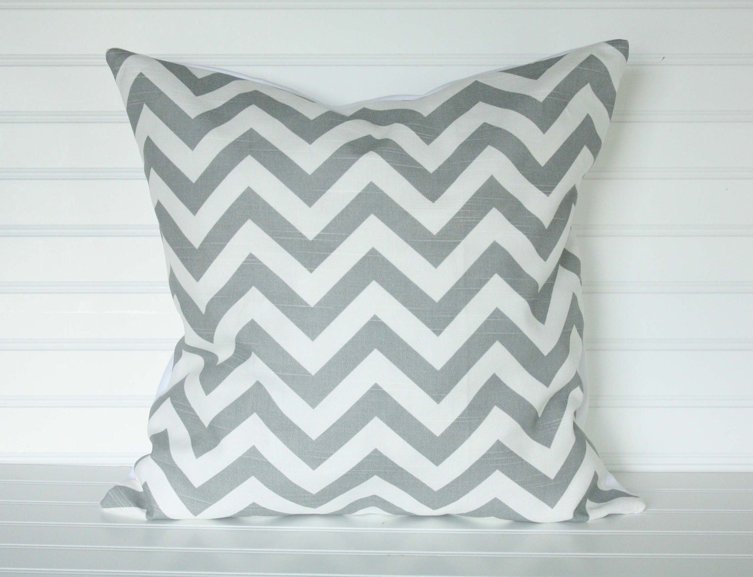 18x18 Gray Chevron Pillow Cover