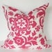 18x18 Hot Pink Bold Pillow Cover