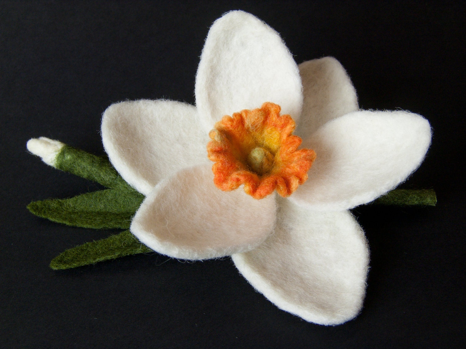 Felt Flower Brooch Needle Felted Brooch by felttess on Etsy