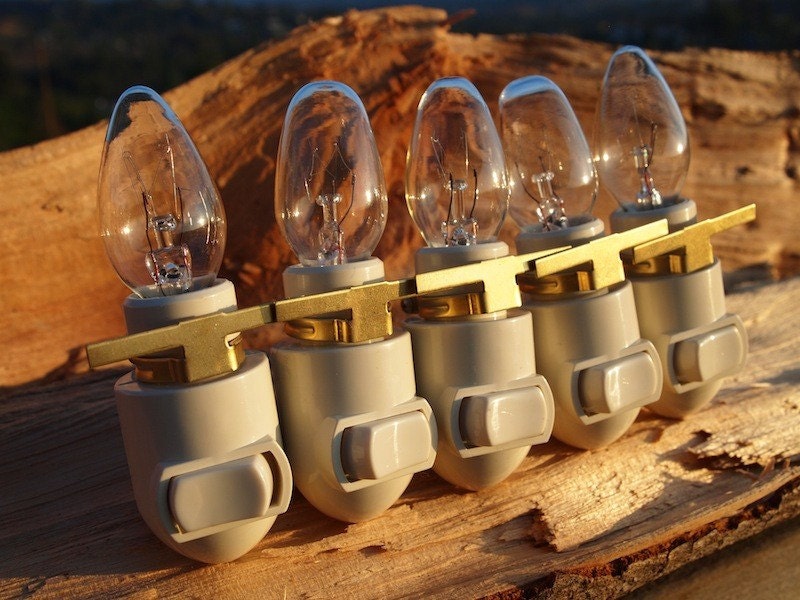 15 COMPLETE Nightlights ready for your creativity- IVORY or WHITE.....Fused Glass - Stained Glass - Shades - Your creations