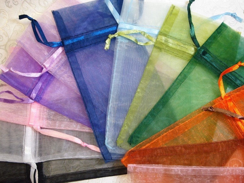 24 Organza Gift Bags... Fill With Candies, Soaps, Jewelry, Sachets, Pendants, Shower Favors, Wedding Favors, More...