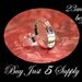 RING BEZELS- 40 Round Shiny Sterling Silver Plated -23mm- Mosaics, Glass, Beads, Digital Collage Art, Photos...