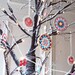 HALF PRICE SALE -Three Crocheted Granny Circle Decorations - Crocheted Decorations