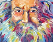 Jerry Garcia Original Artwork 11x14 Reproduction Print Touch of Grey Expressionism Wall Decor