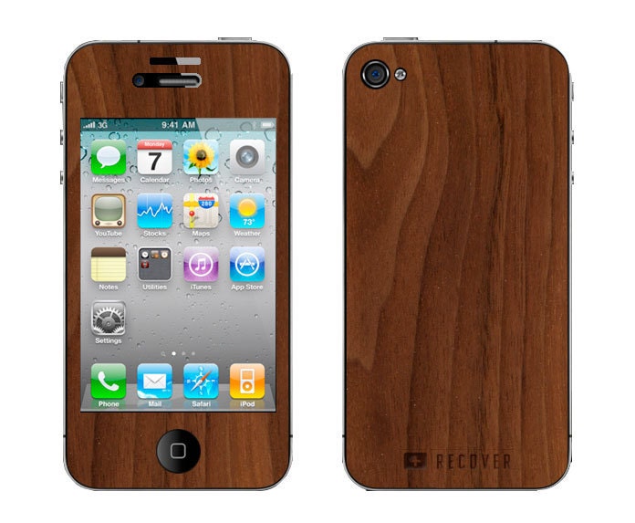 Real Wood Skin - iPhone 4/4S - Walnut