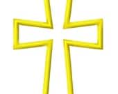 Digitizing Dolls Cross 2 Applique Machine Embroidery Design 4x4 5x7 Church Easter INSTANT DOWNLOAD