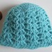 Baby Mermaid Diaper Cover and Hat Photo Prop Set - Caribbean Blue