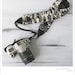 Ruched camera strap cover - elegant black