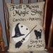 Full Moon Magic Shop Country Primitive Autumn Harvest Fall Halloween Pillow Cupboard Tuck Sitter