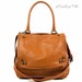 Very Supple Leather Shoulder / Messenger Bag - Tan Brown