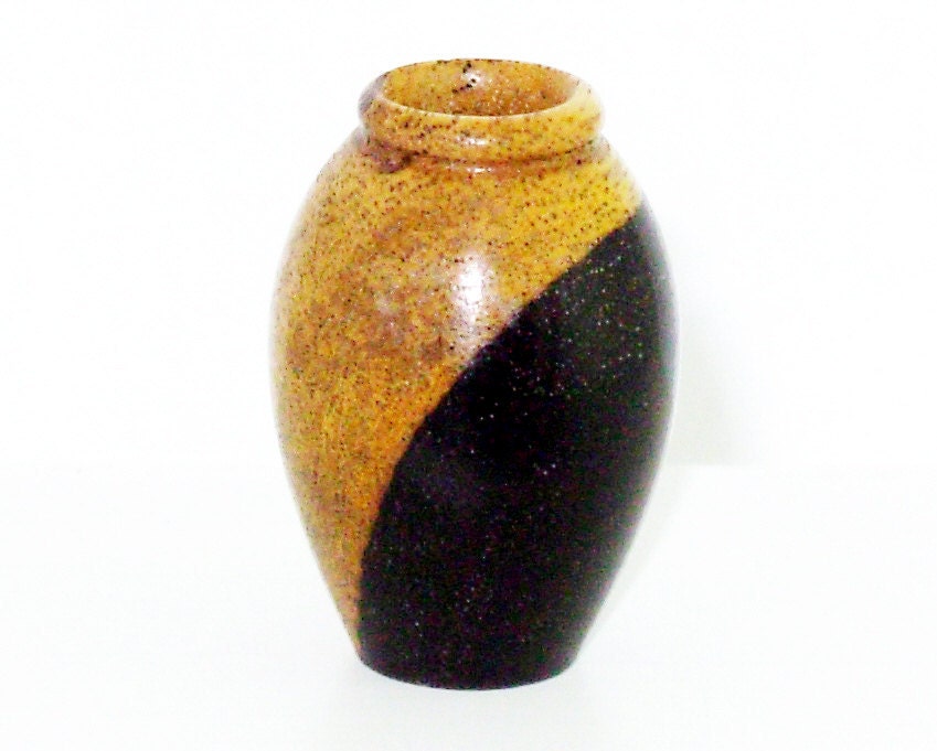 Dollhouse Miniature Turned Wood Vase African Blackwood