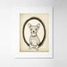 Personalized Chihuahua Portrait 5x7 print, pet art, customizable dog art, dog illustration