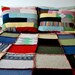 SALE Upcycled Felted Patchwork Sweater Quilt - Queen Reversible, eco-friendly (was 520.00)