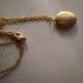 Ornate Patina Locket in Brass by Two Little Doves