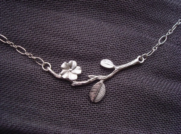 Blossom - A Sterling Silver Necklace by Two Little Doves