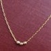 Trio - Faceted Goldfill Beads Necklace