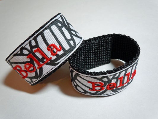 Sleeve Scrunchies with your CHILD's NAME or TEAM Name you Choose Ribbon and Colors