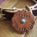 Large Leather Dog ID Tag