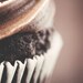 Food Photography 5 x 7 Print. Chocolate, Cupcake, Cake, Kitchen Art, Still Life, Chocolate Cake, Brown, White
