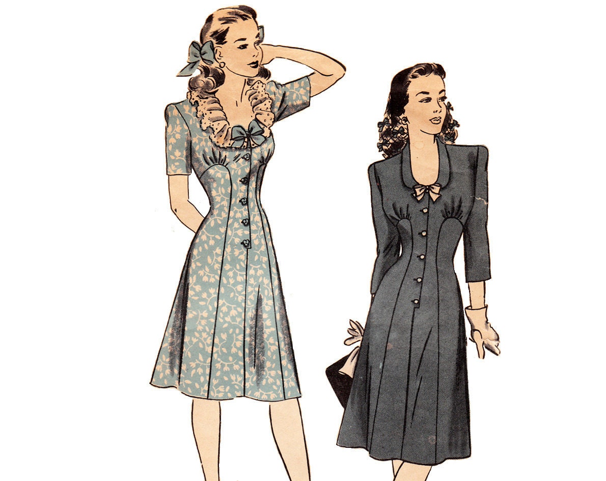 30s Dress Pattern / Hollywood Pattern 1352 / Size 16