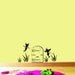 Fairy Door with fairies vinyl wall decal Kids room girls baby nursery wall Art