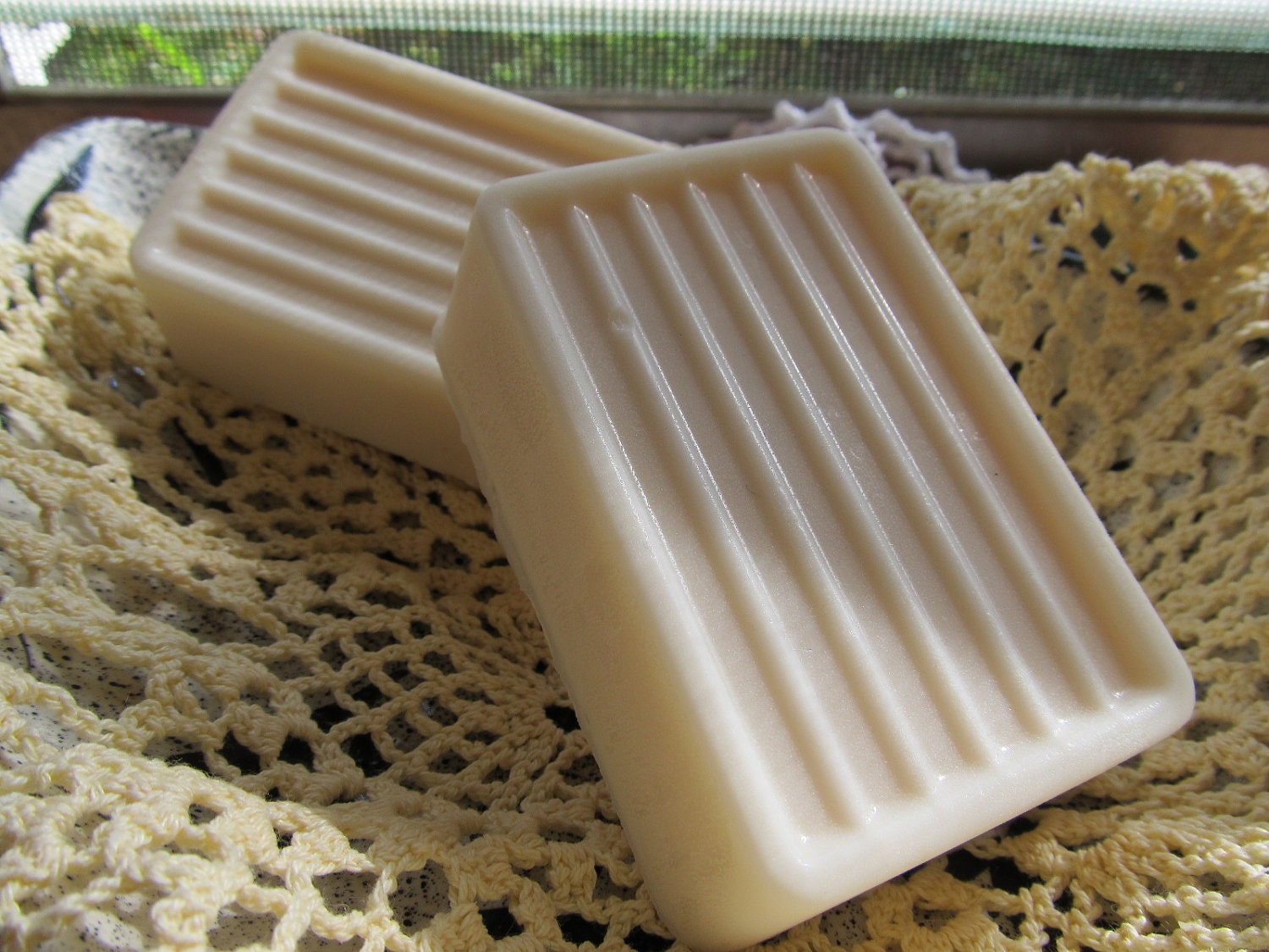 Frankincense and Myrrh scented soap in a Grooved Bar design