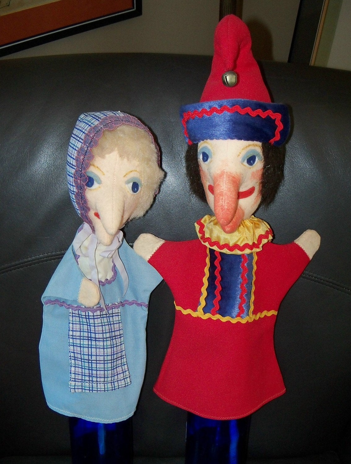 Vintage Punch and Judy Puppets England 1980 by RetroBroad on Etsy