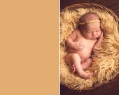 SALE - Tan Faux Fur Photography Prop - Soft, Cozy, Cuddly Faux Fur Nest - Perfect Newborn Photography Prop
