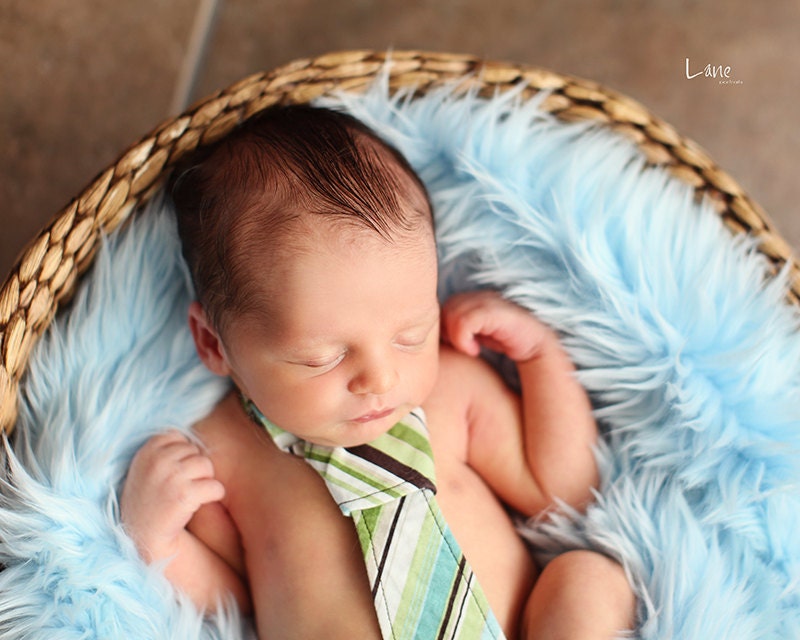 SALE - Soft Blue, Cozy, Cuddly Faux Fur Nest - Perfect Newborn Photography Prop - Plush Long Pile
