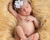 STOREWIDE SALE - Soft, Cozy, Cuddly Faux Fur Nest - Perfect Newborn Photography Prop - Plush Long Pile - Tan Faux Fur Photography Prop