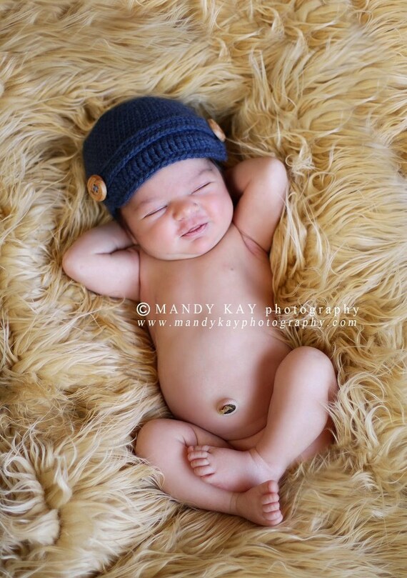 SALE - Tan Faux Fur Photography Prop - Soft, Cozy, Cuddly Faux Fur Nest - Perfect Newborn Photography Prop