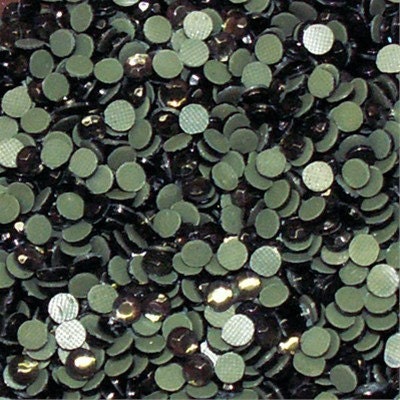 144 pieces (1 gross) of 4mm/16ss BLACK DIAMOND hot fix rhinestones DIY