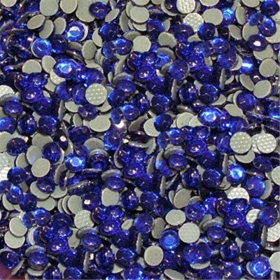 144 Pieces (1 gross) 4mm (16ss) Hot fix rhinestones in Sapphire blue DIY