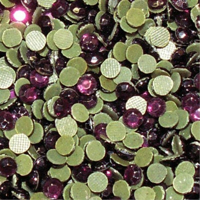 720 pc (5 gross) 3mm/10ss AMETHYST purple colored hot fix rhinestones DIY