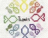 So Long and Thanks for all the Fish cross stitch pattern douglas adams hitchhikers guide to the galaxy