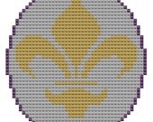 Fleur de Lis cross stitch pattern