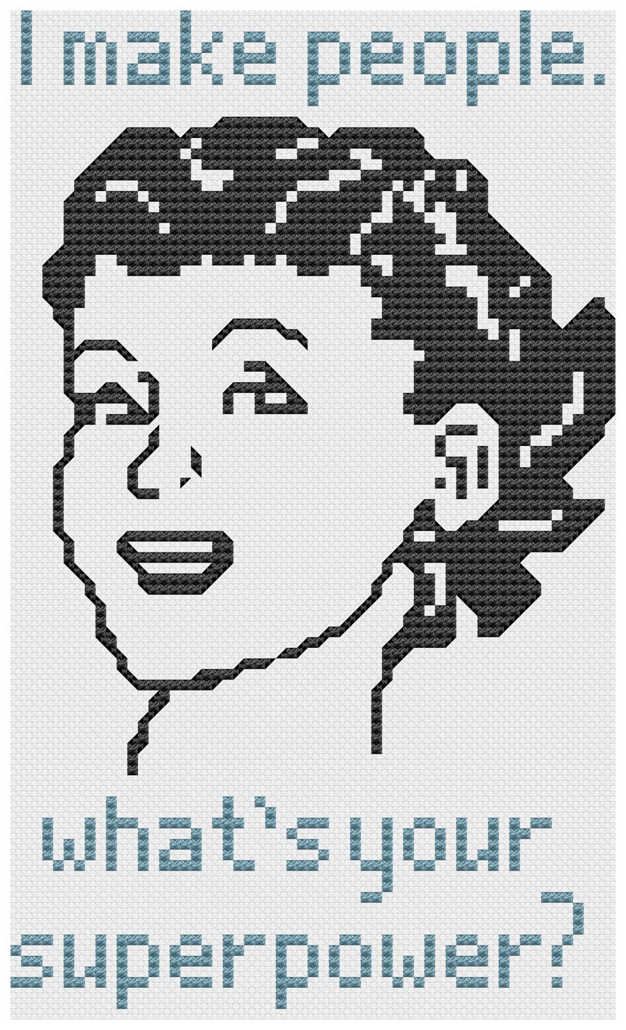 what's your superpower cross stitch pdf pattern mother mom