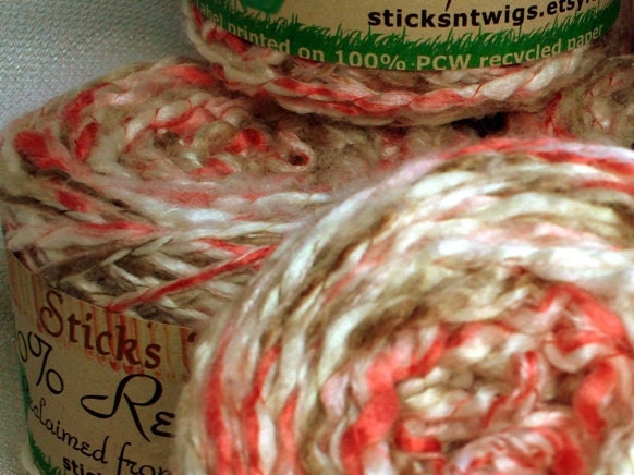 RECYCLED YARN - Neapolitan - acrylic/wool blend - bulky weight