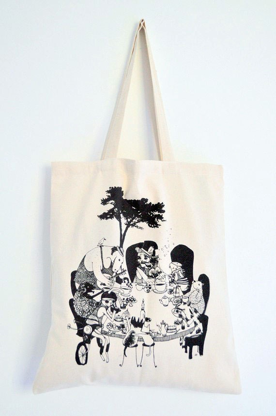 Tote Bag- Tea Party- Fairtrade