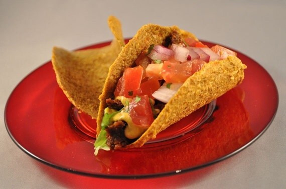 Raw Vegan Mini Taco Shells Half a Dozen by HeliopolisLivingFood