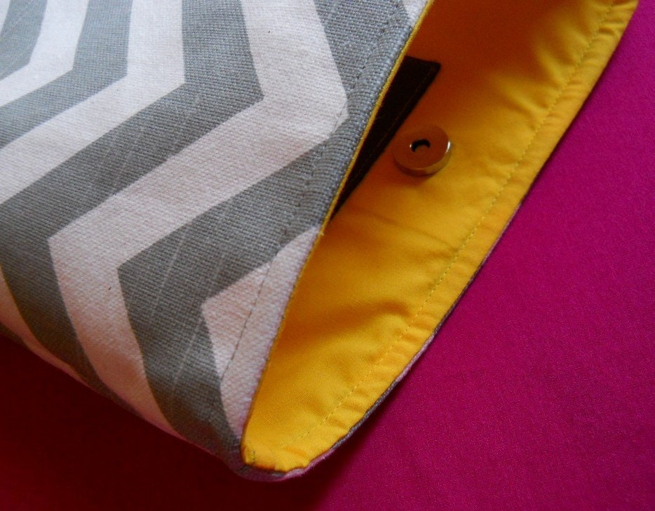 Clutch, Bag, Chevron Foldover Clutch, purse, zig zag, gray