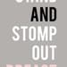 Stand and Stomp Out Breast Cancer Shoe Poster 8x10