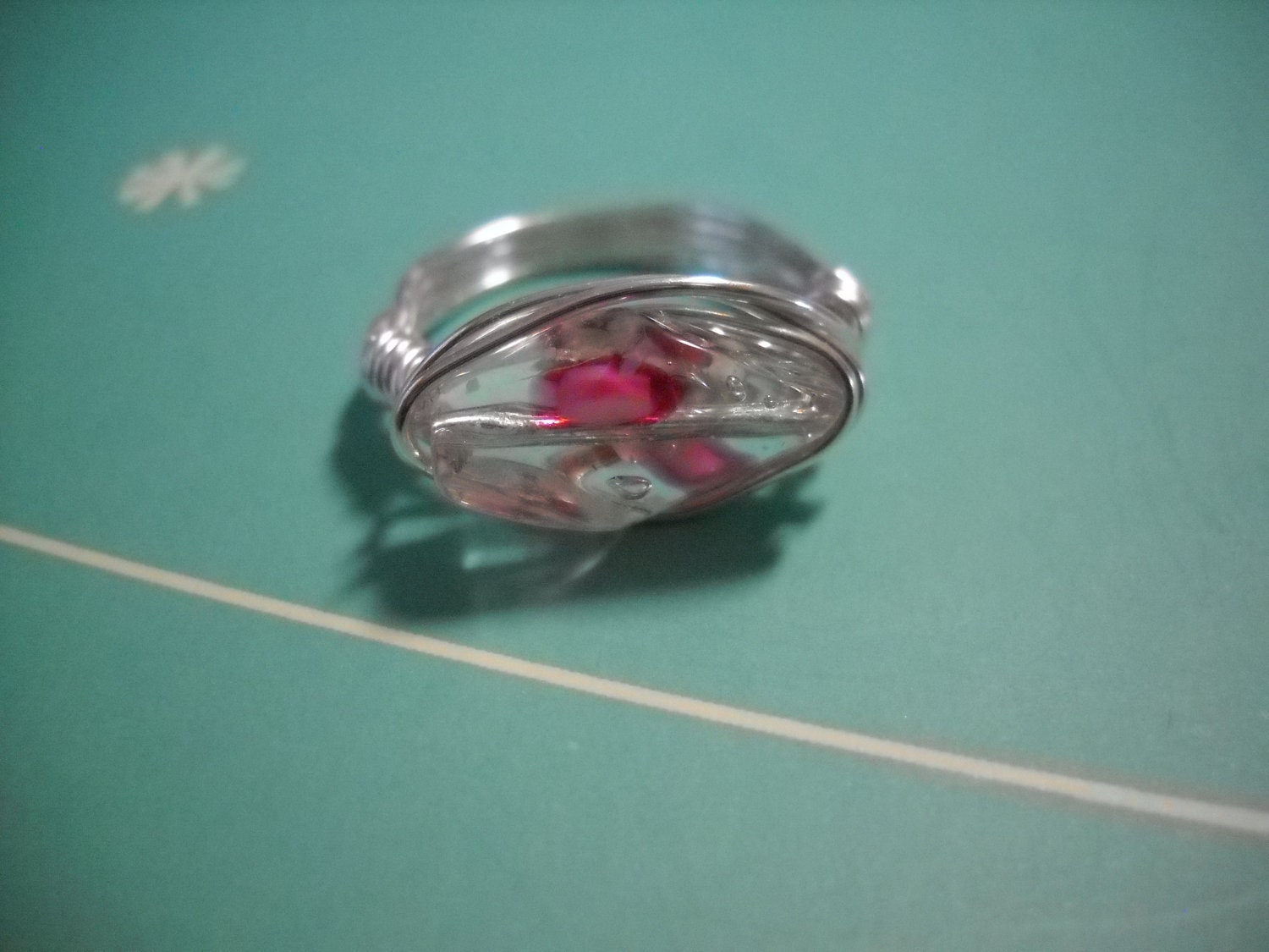 Breast Cancer Awareness Wire Wrapped Ring