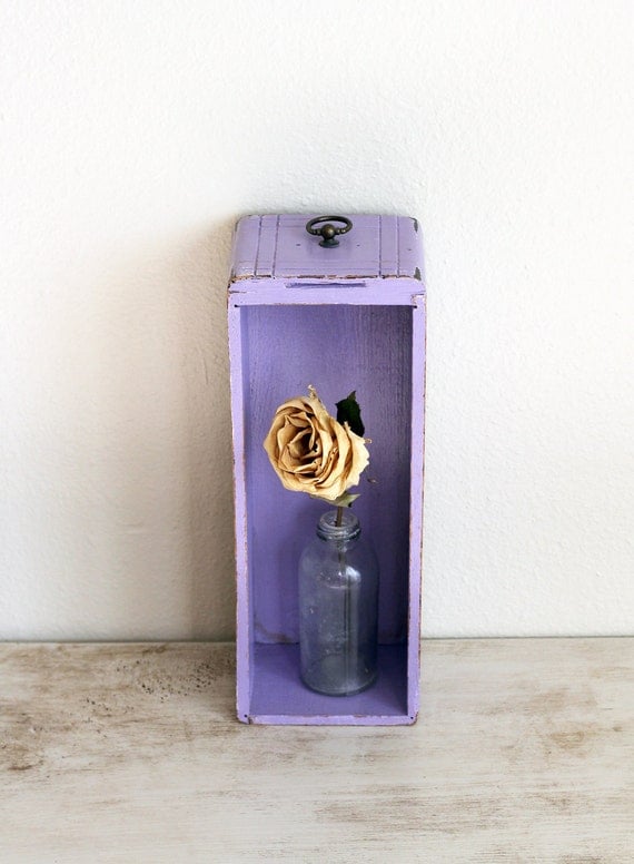 Purple vintage drawer