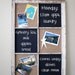 Reserved - Vintage repurposed window magnetic chalkboard and burlap covered cork board