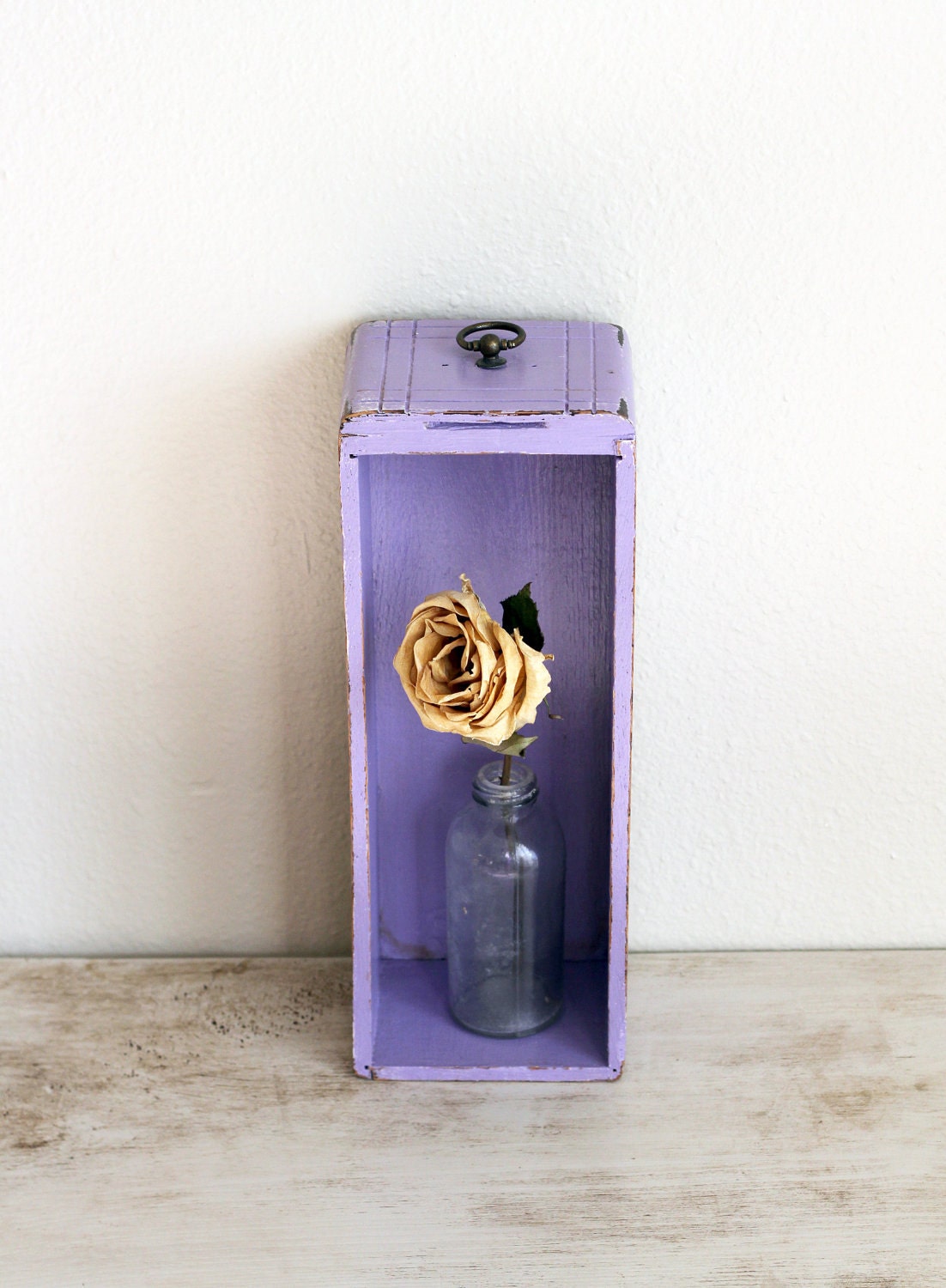 Purple vintage drawer