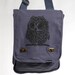 Owl Messenger Bag Denim Blue